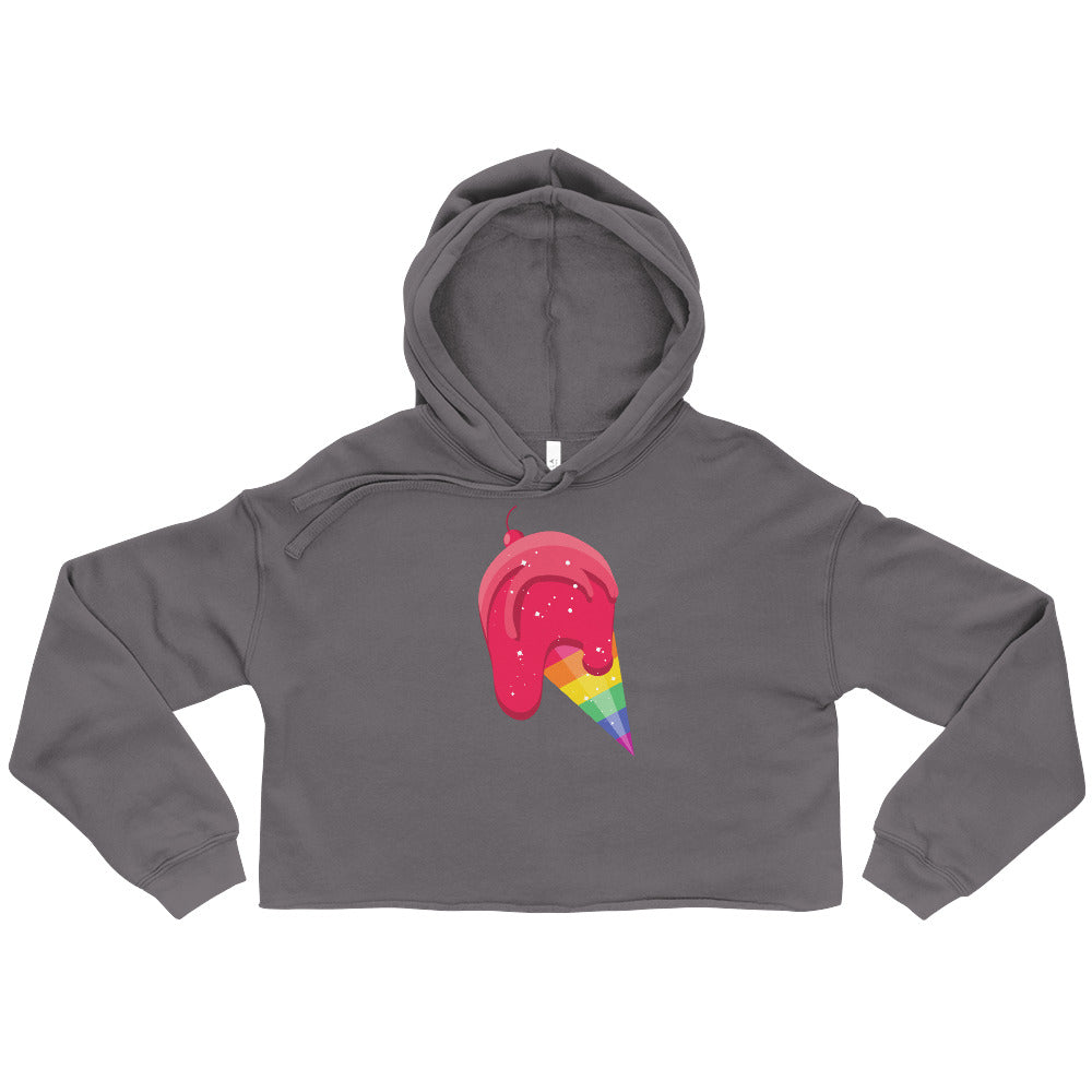 Gay Icecream Crop Hoodie