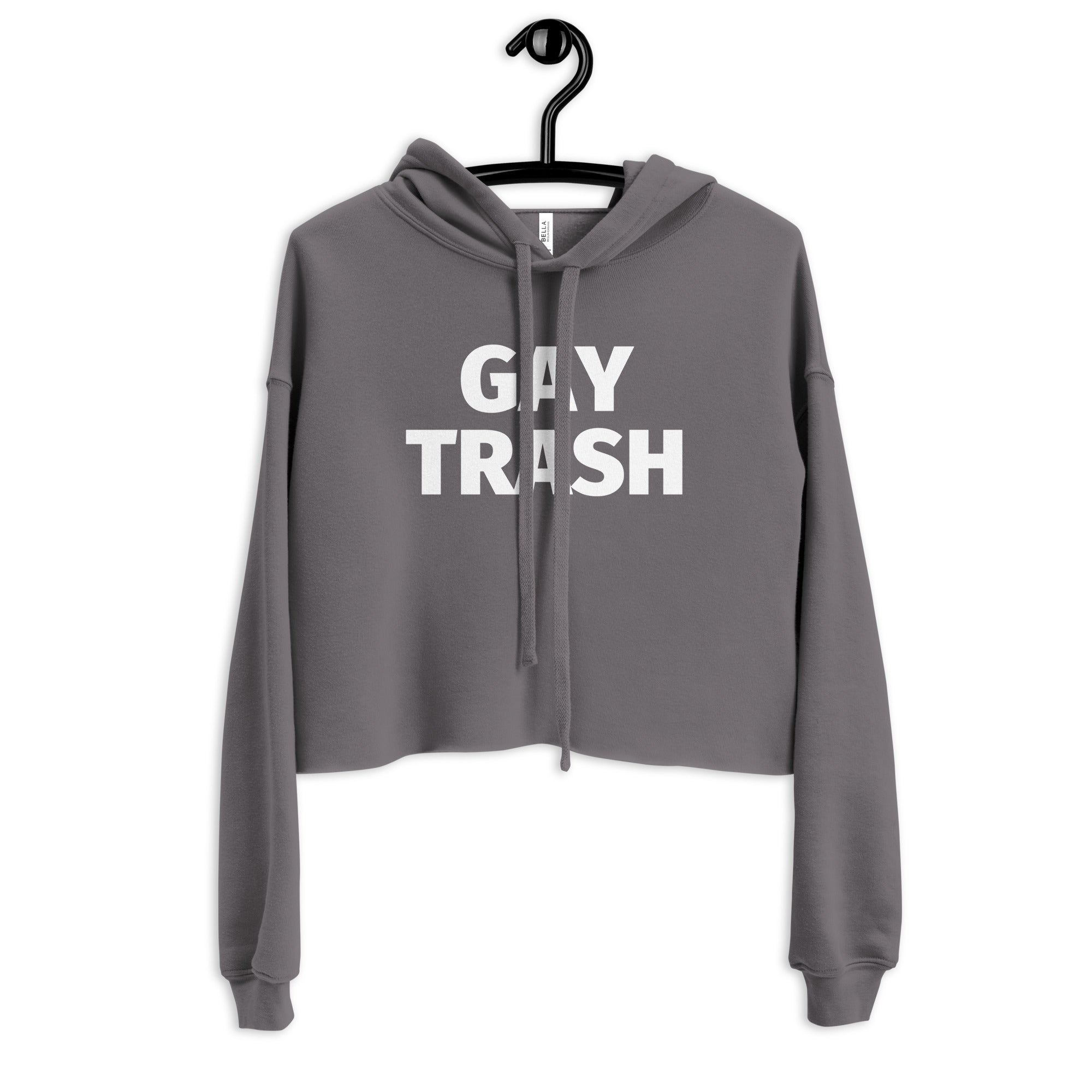 Gay Trash Crop Hoodie