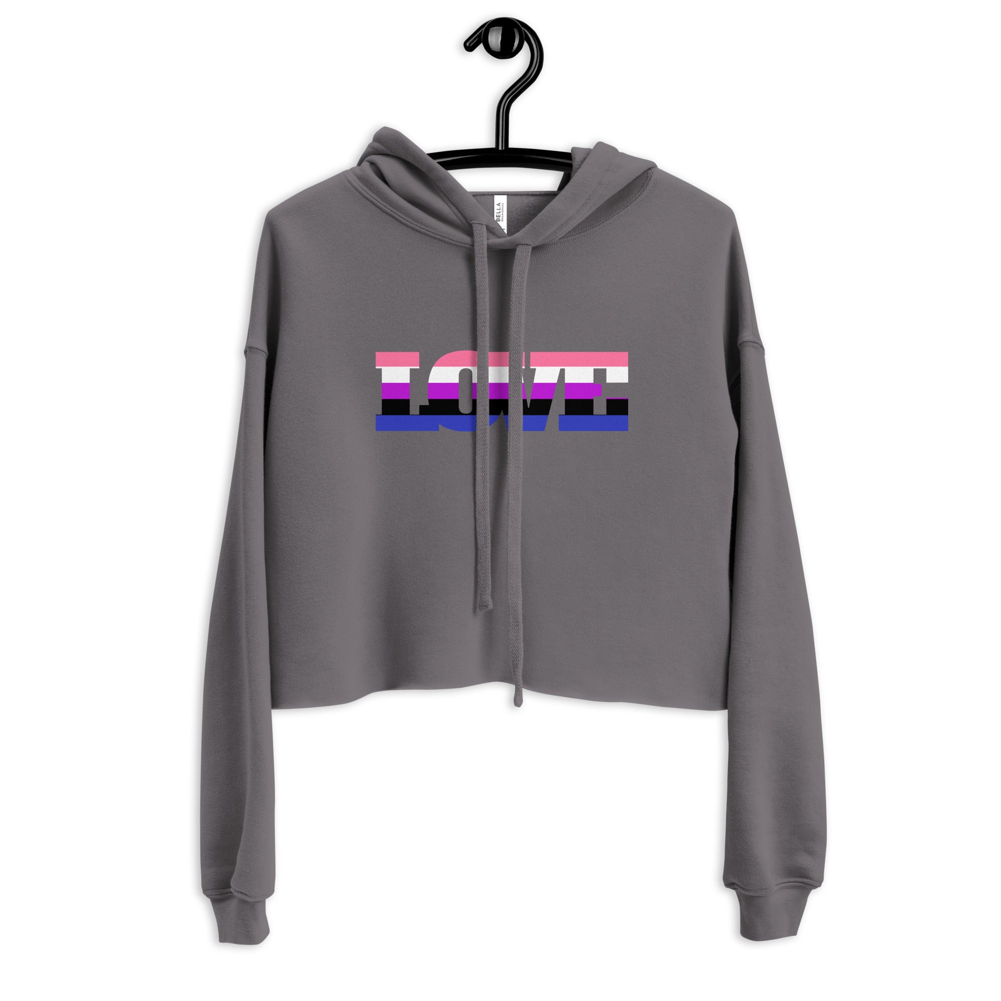Genderfluid Love Crop Hoodie