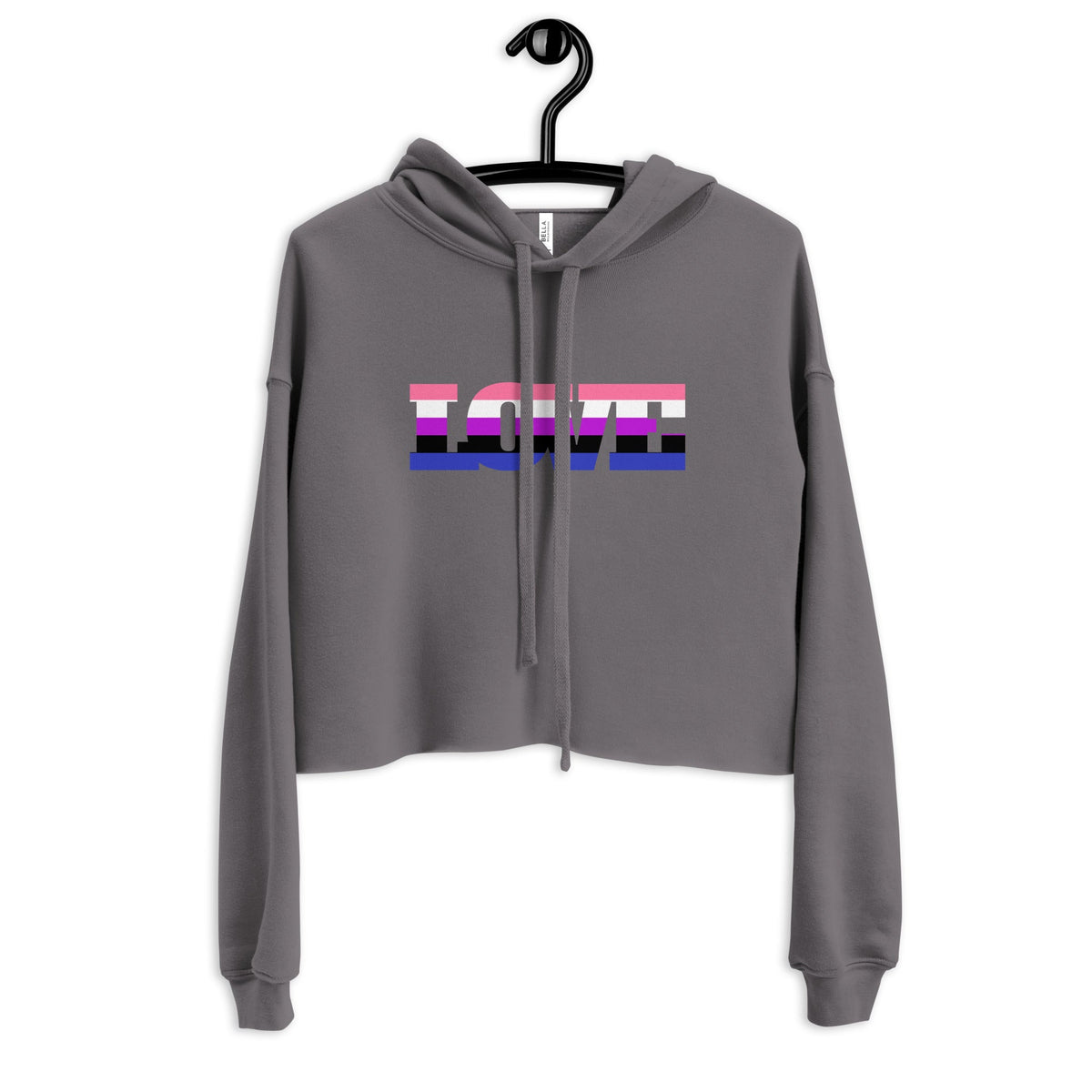 Genderfluid Love Crop Hoodie