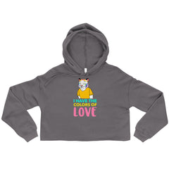 I Have The Colors Of Love Crop Hoodie