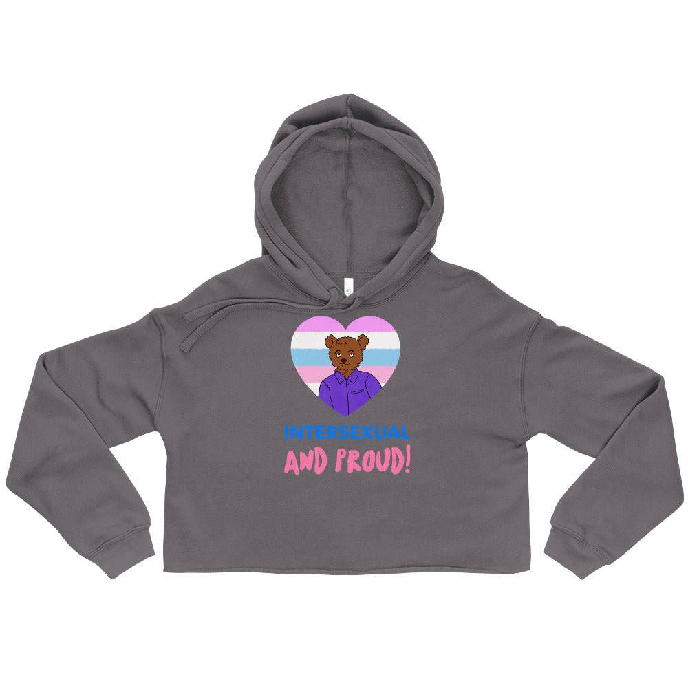 Intersexual And Proud Crop Hoodie