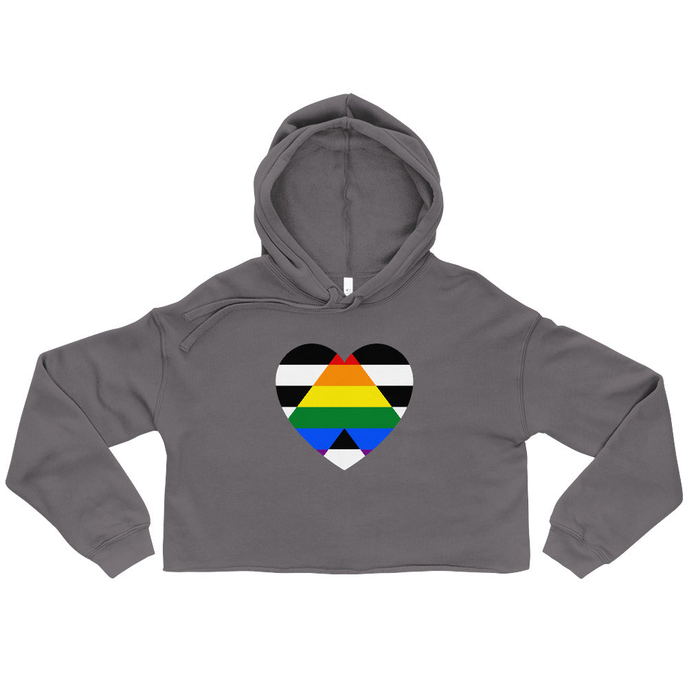 LGBTQ Ally Crop Hoodie
