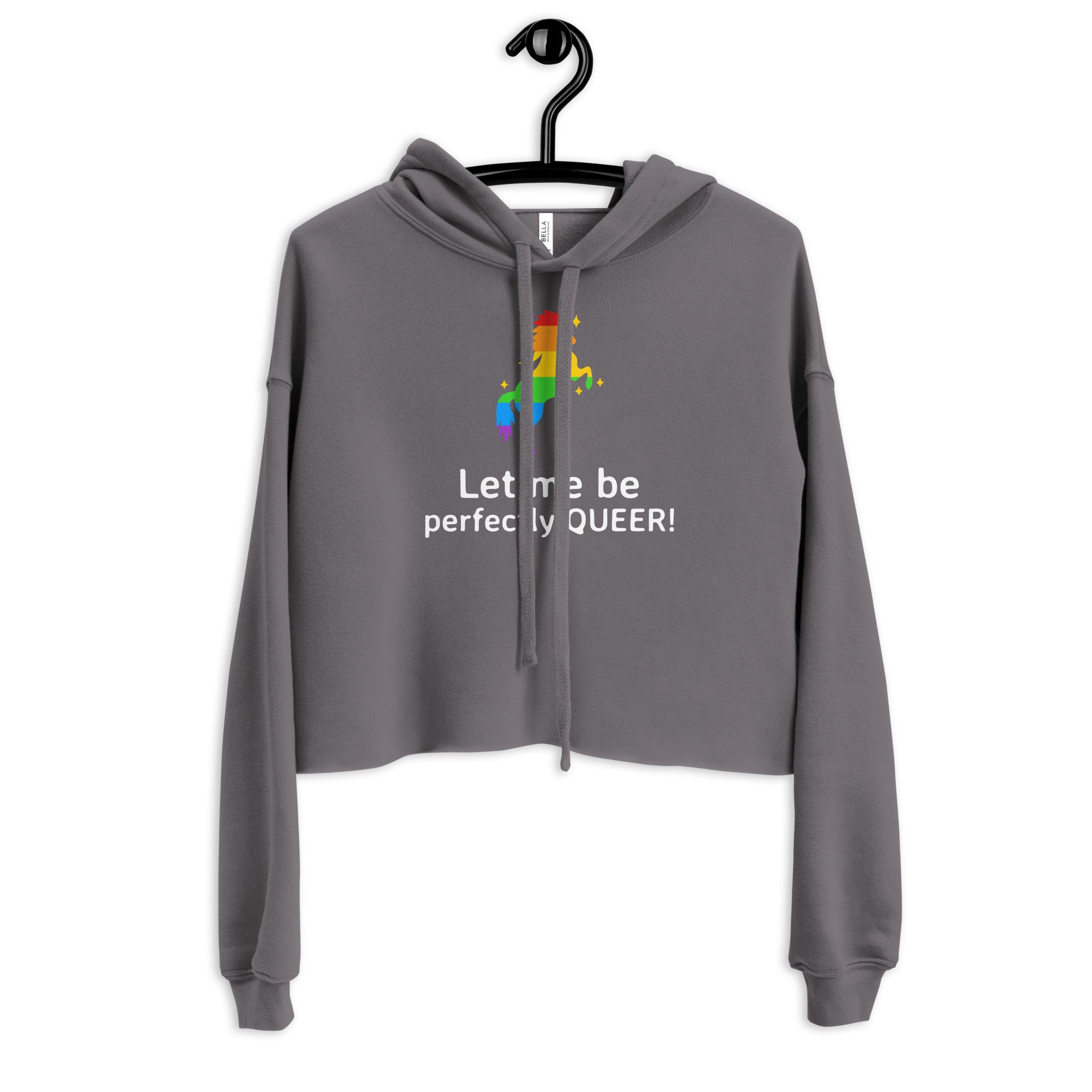 Let Me Be Perfectly Queer Crop Hoodie