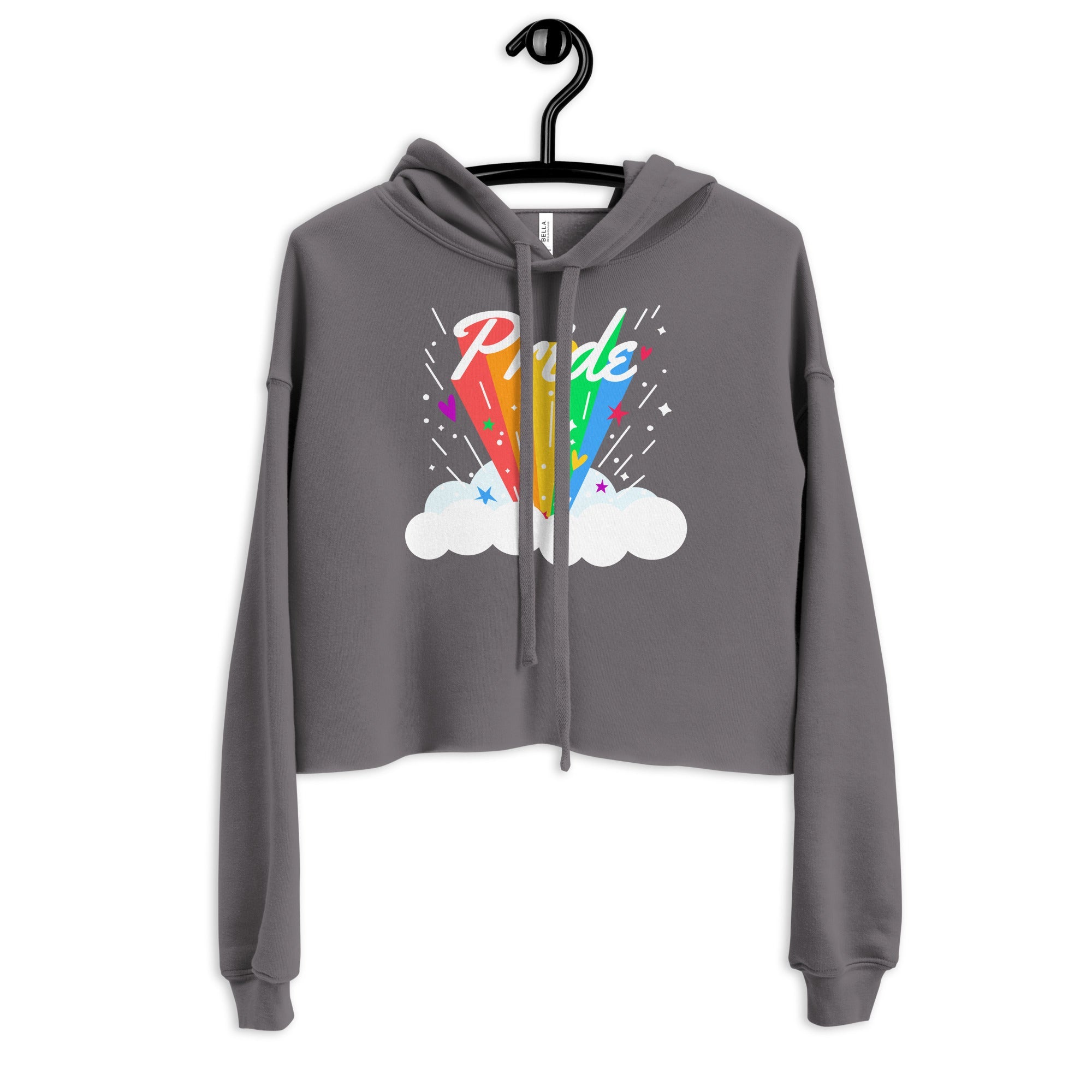 Pride Rainbow Crop Hoodie