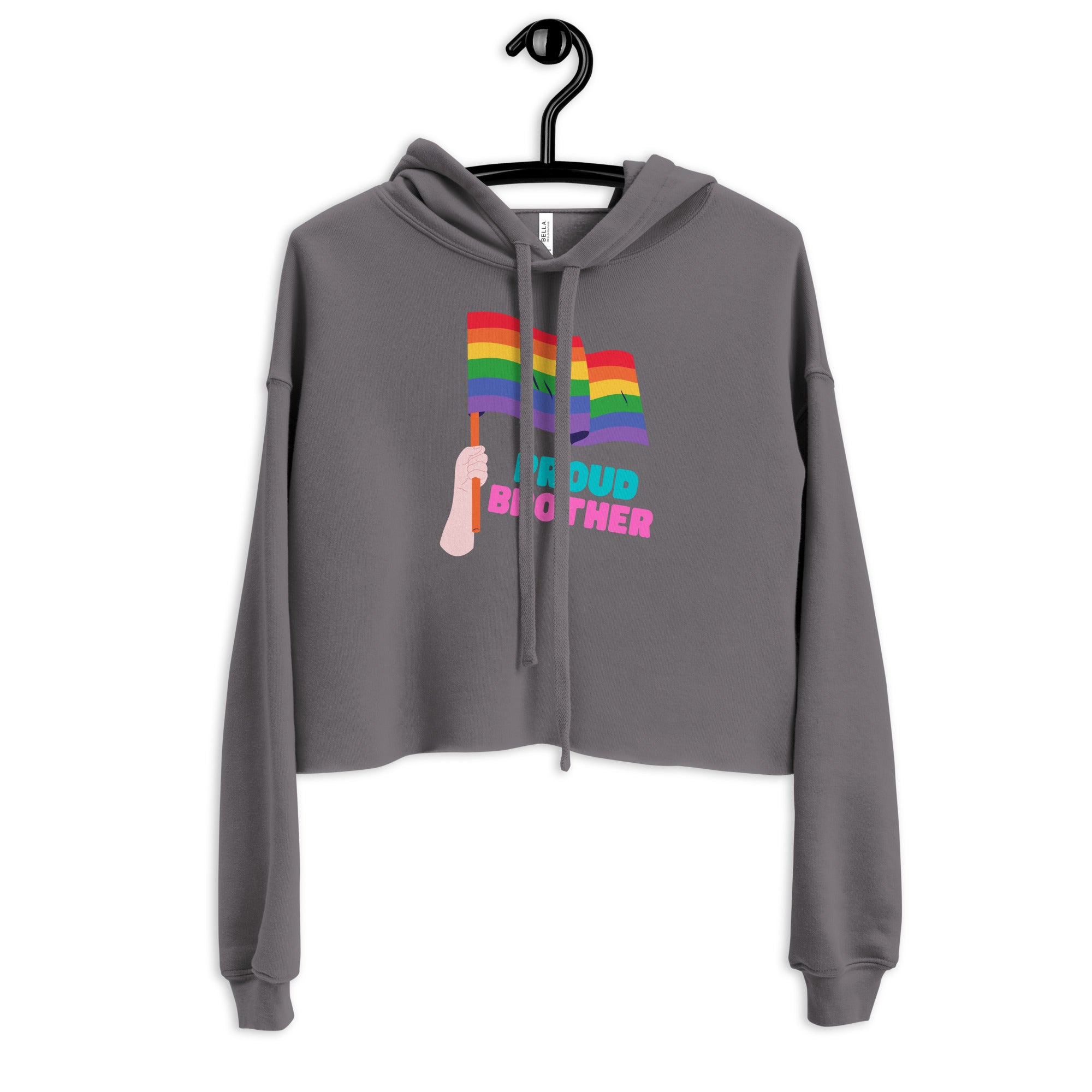 Proud Brother Crop Hoodie