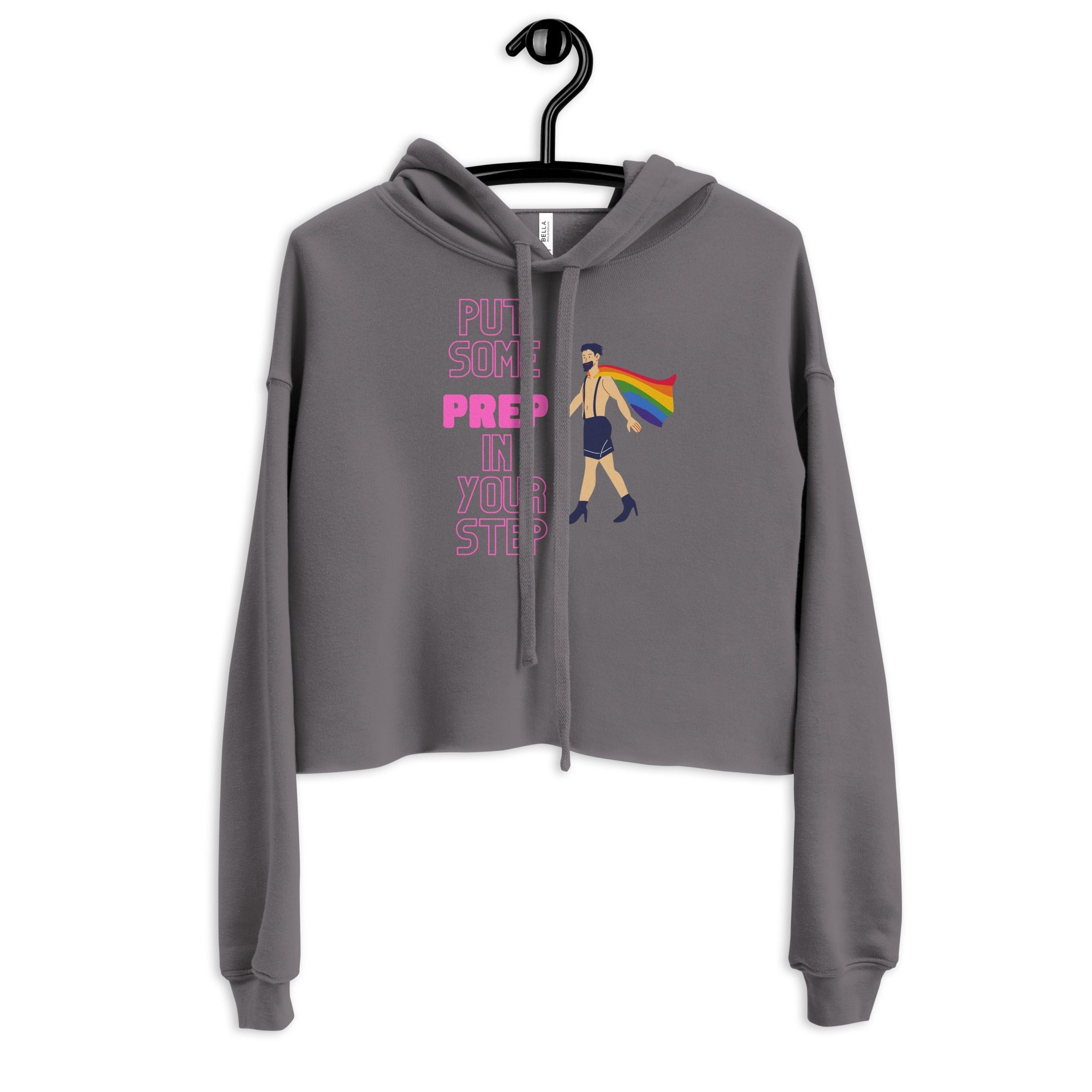 Put Some Prep In Your Step Crop Hoodie