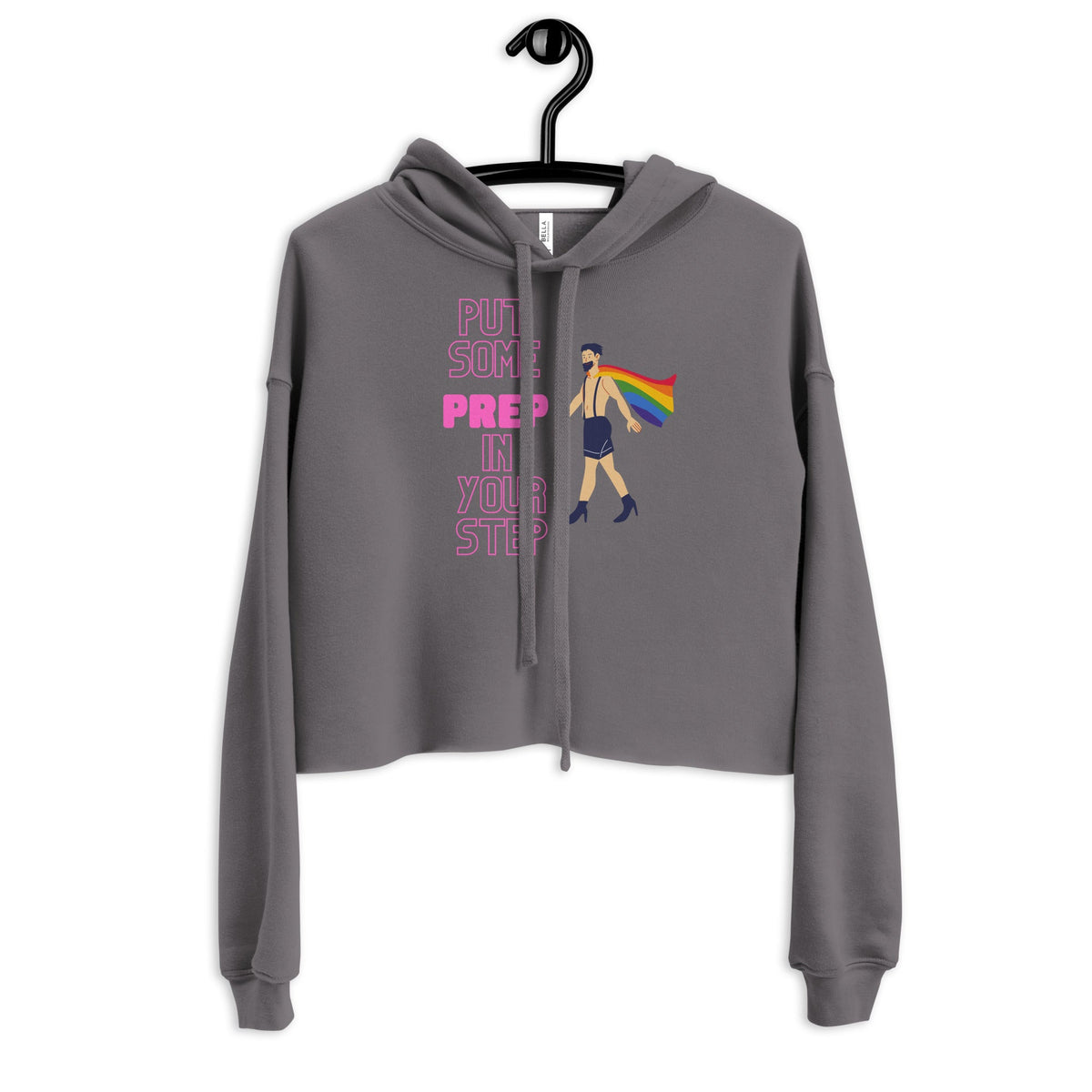 Put Some Prep In Your Step Crop Hoodie
