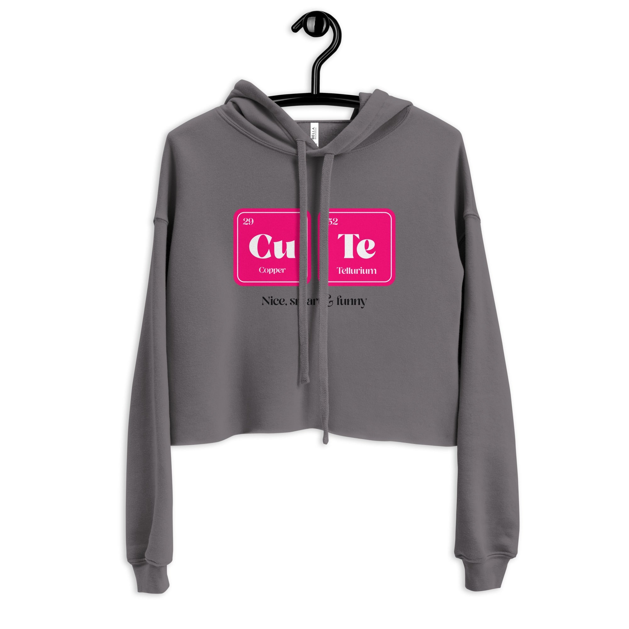 CuTe Nice Smart & Funny Crop Hoodie