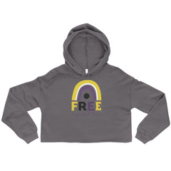 Free To Say: Life Isn't Binary! Crop Hoodie