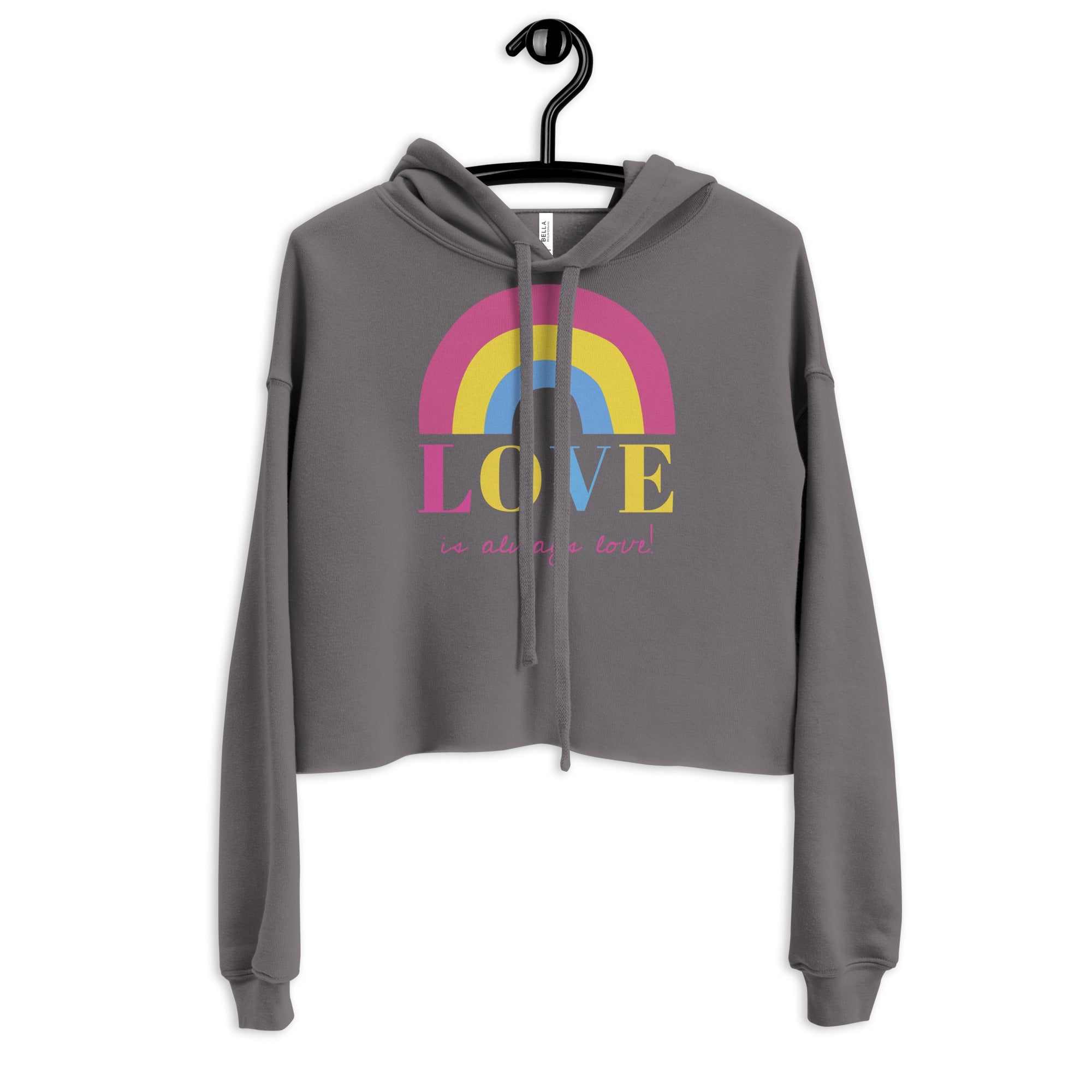 Love Is Always Love! Crop Hoodie