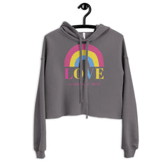 Love Is Always Love! Crop Hoodie