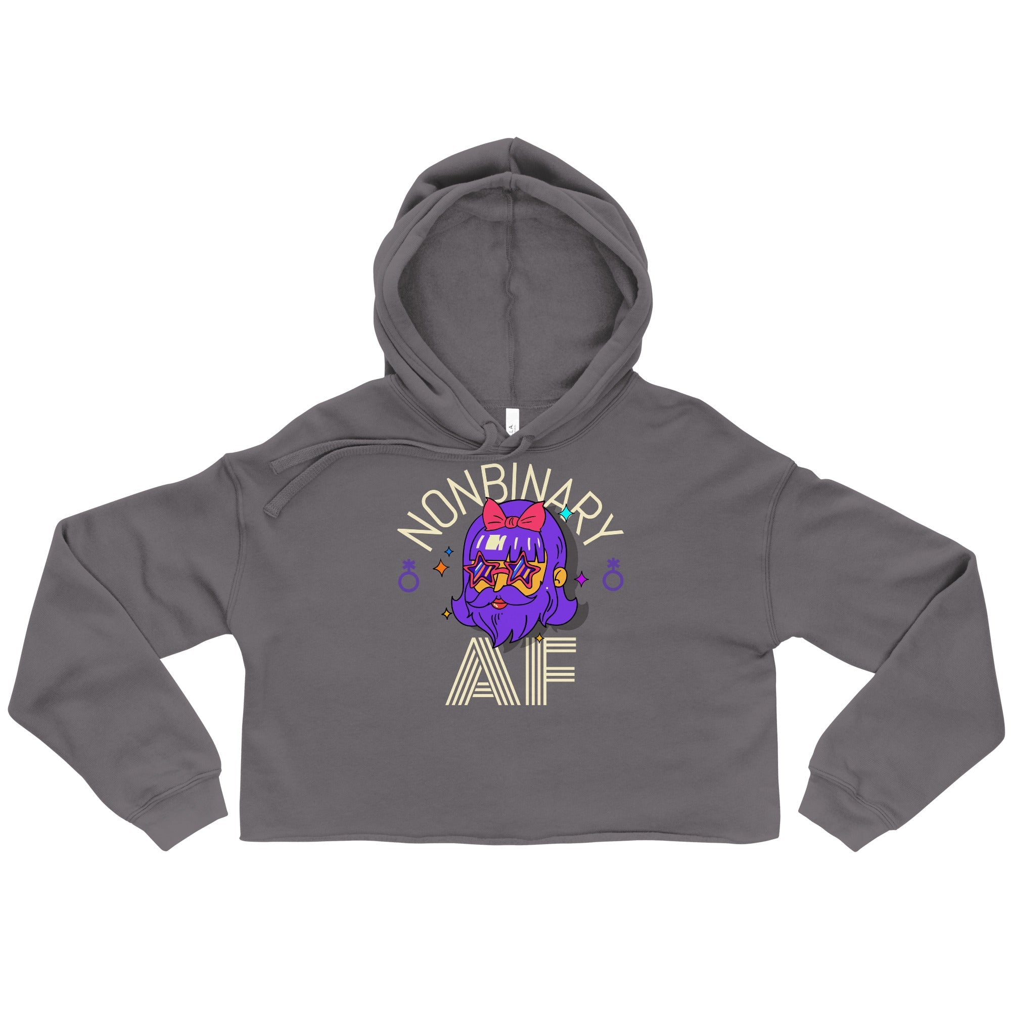 Nonbinary AF Crop Hoodie