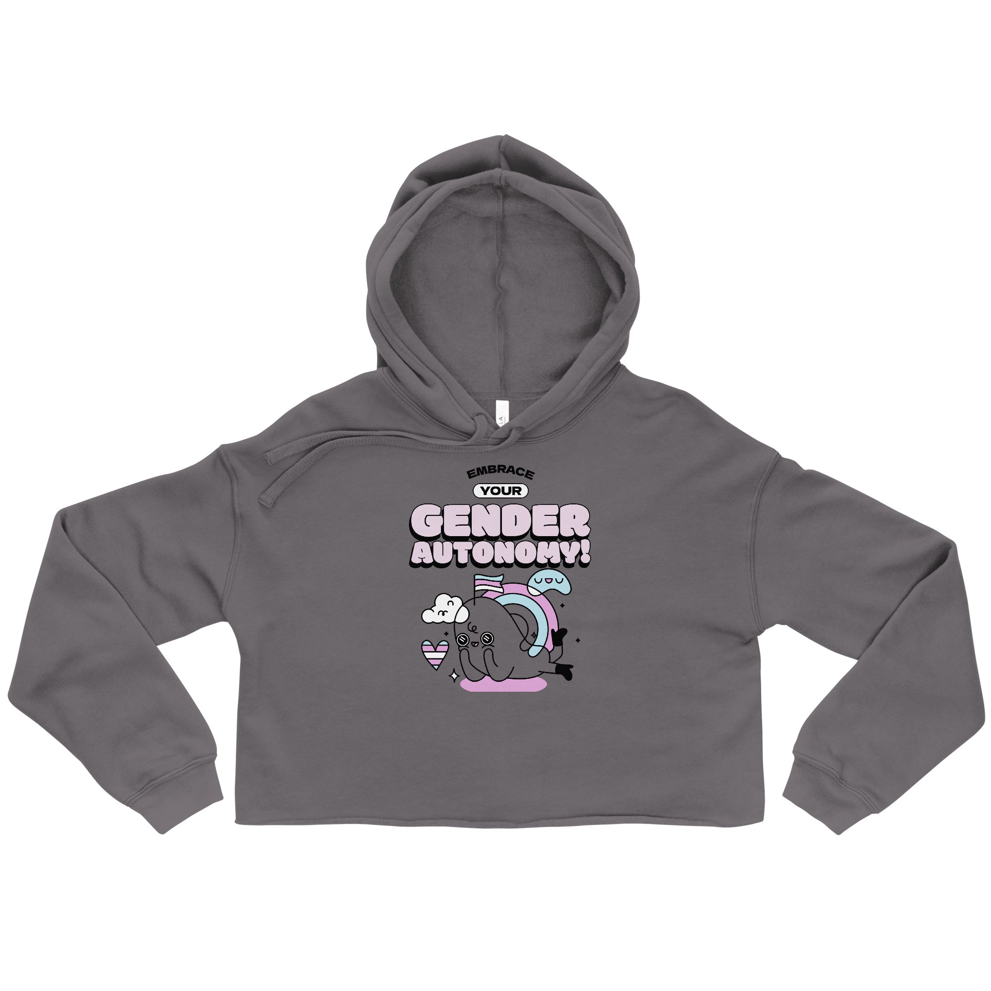 Embrace Your Gender Autonomy! Crop Hoodie