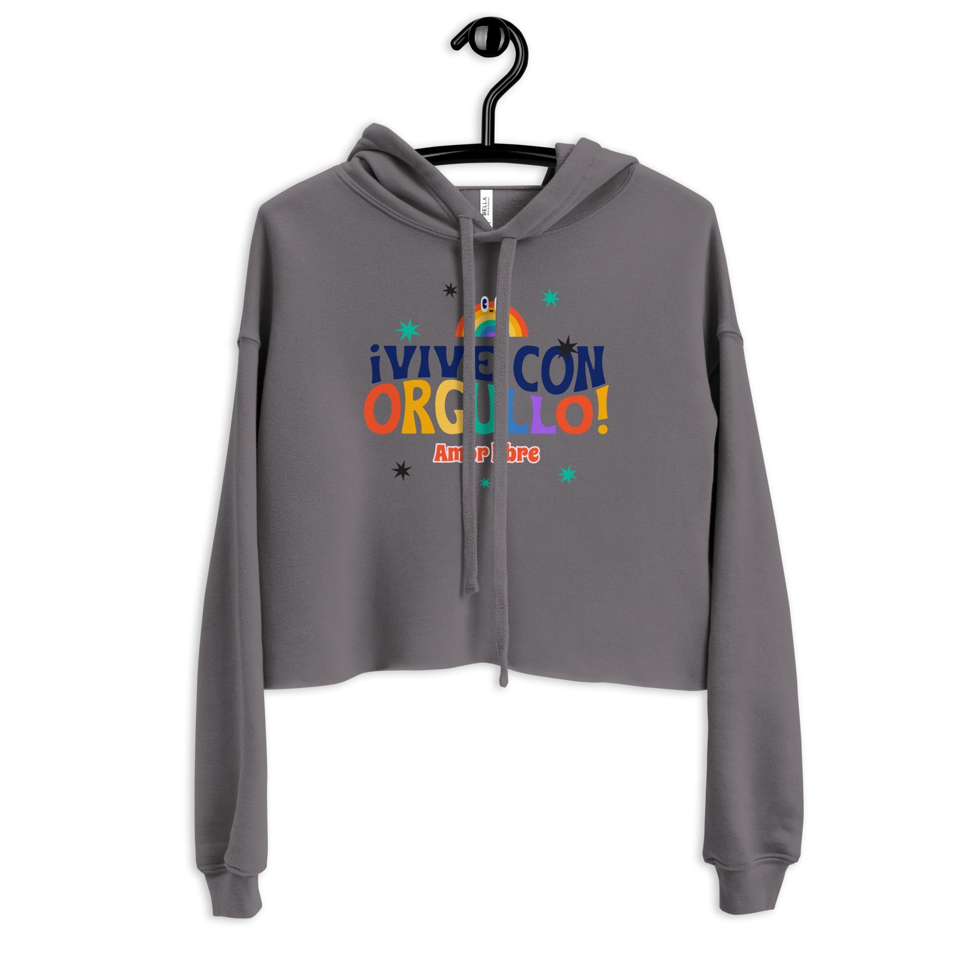 !Vive Con Orgullo! Amor Libre Crop Hoodie