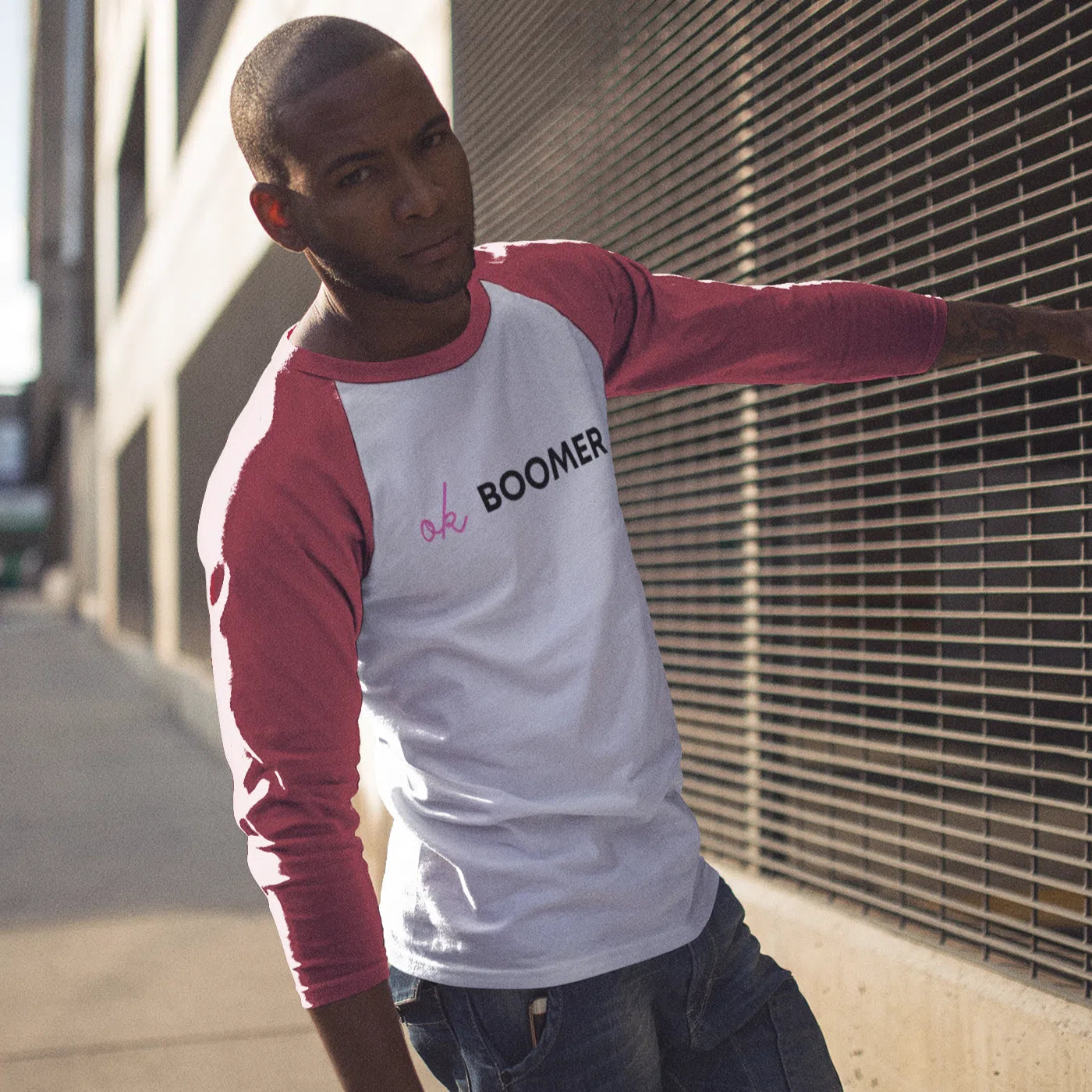 OK Boomer 3/4 Sleeve Raglan Shirt